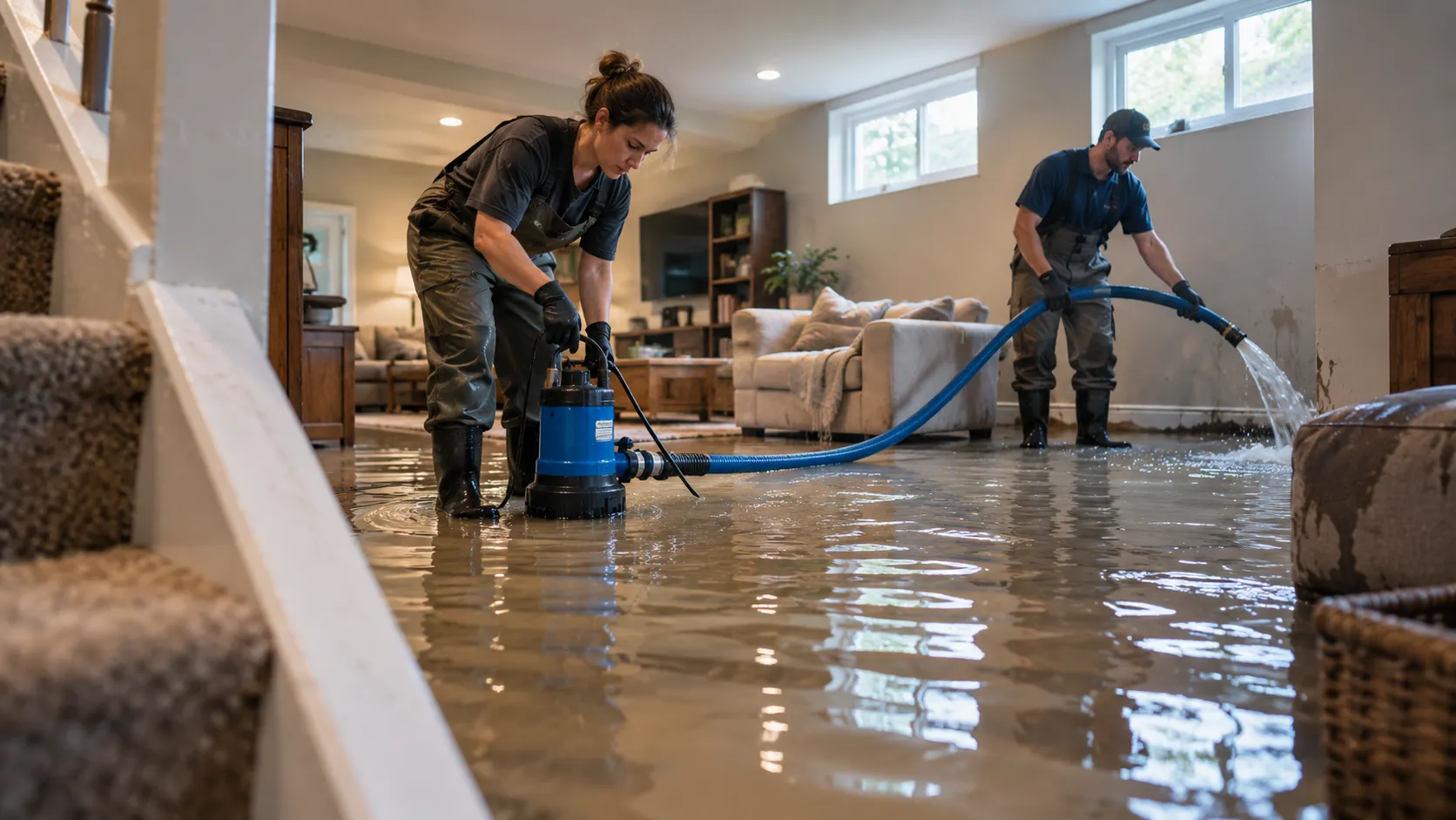 Flooded Basement Cleanup in Sacramento, CA